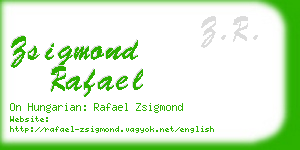 zsigmond rafael business card